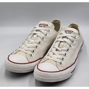 Converse Chuck Taylor All Star Low Top Optical White Sneakers Men 8.5 Women 10.5